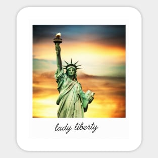 Polaroid: Lady Liberty Sticker